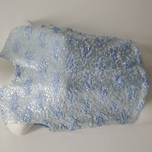 Copy VTG 60s Beaded Sequin  Wool Knit Party Eve Zipper Back SEXY Flapper Gatzby - Picture 7 of 11